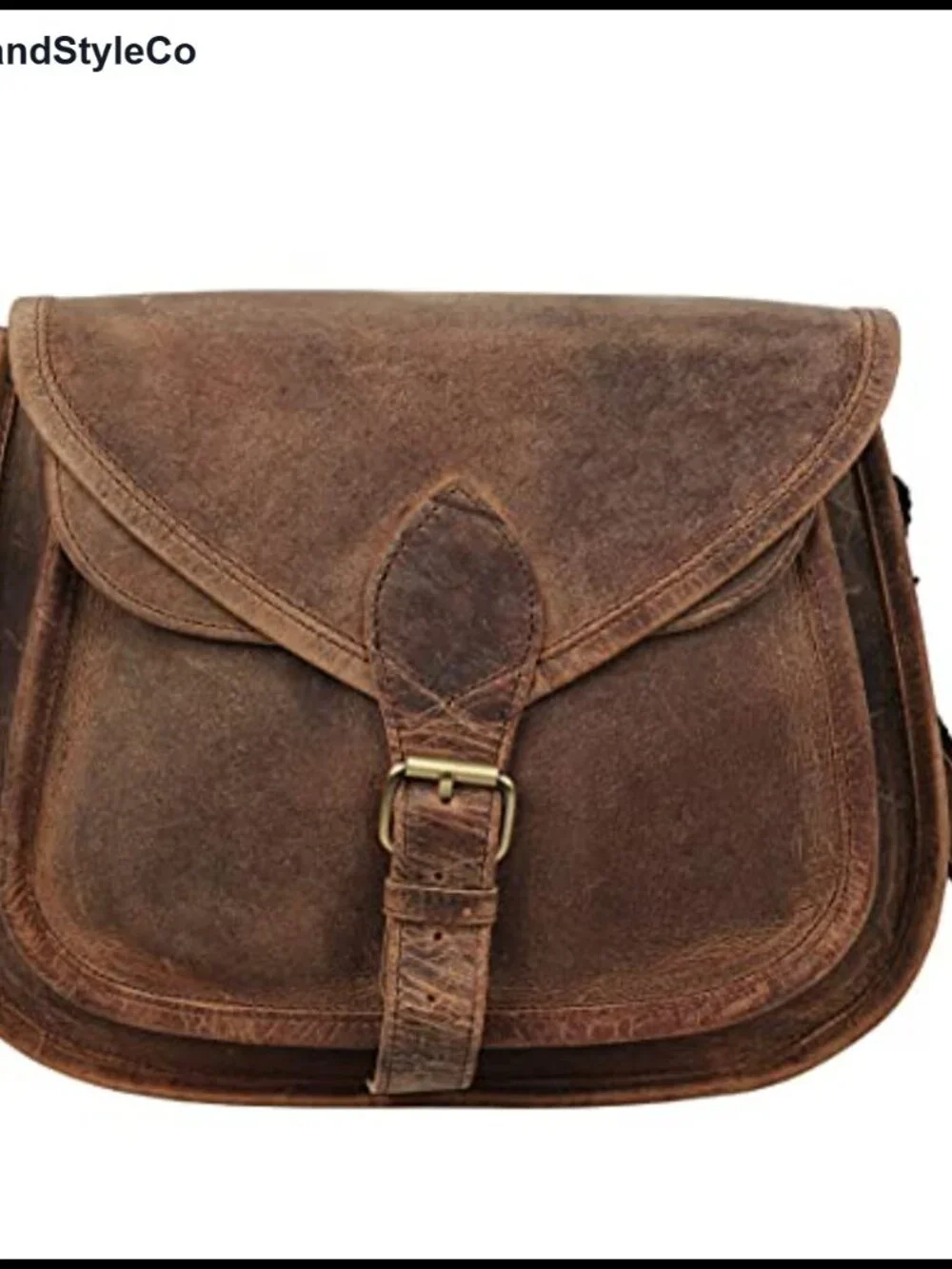 Full Grain Leather Crossbody Bag for Women Satchel Purse Shoulder Tote